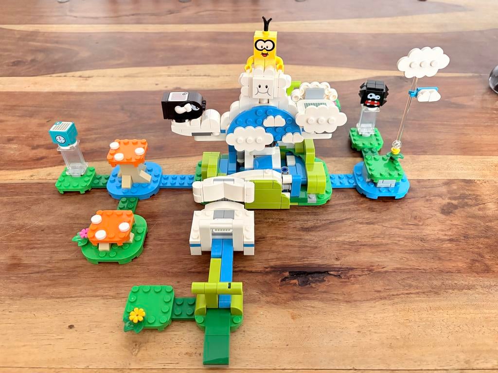 Lego Super Mario: Lakitu Sky World uitbreidingsset (71389), Ophalen, Zo goed als nieuw, Complete set, Lego