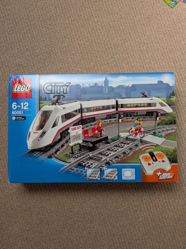 LEGO City Passagierstrein 60051 met afstandsbediening, Ophalen, City, Lego, Zo goed als nieuw