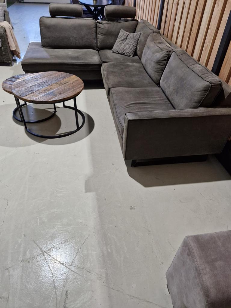 Schitterende hoekbank van microleder, professioneel gereinig, Huis en Inrichting, Banken | Bankstellen, 250 tot 300 cm, ., ., Hoekbank