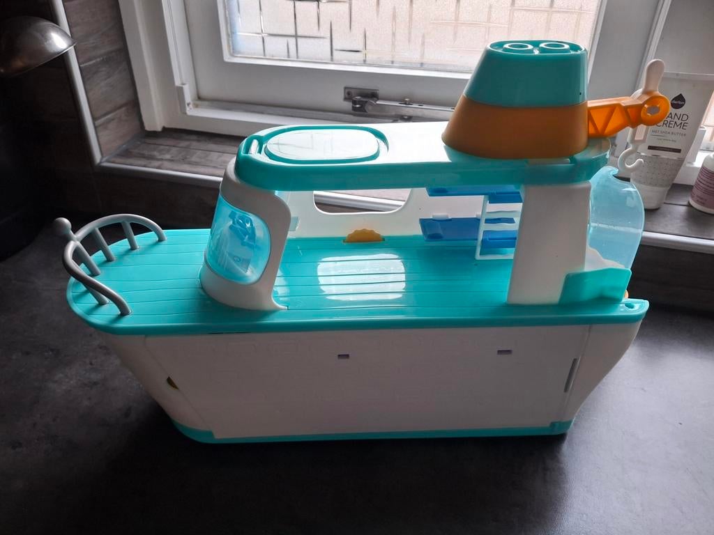 Peppa Pig Speelboot met figuren en accessoires, Kinderen en Baby's, Speelgoed | Overig, Ophalen of Verzenden, Gebruikt, Jongen of Meisje