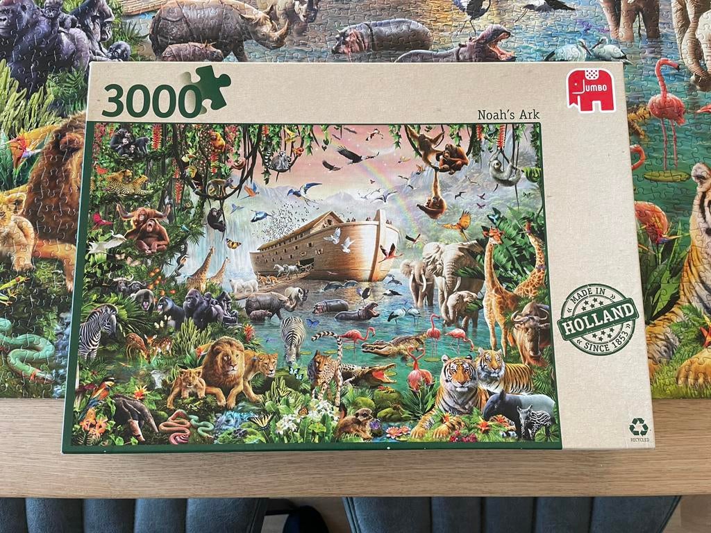 Legpuzzel 3000 stukjes “Ark van Noach”, Ophalen, Meer dan 1500 stukjes, Zo goed als nieuw