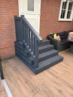 Voorjaarsactie Chalet opstap trap bordestrap woonwagen, Tuin en Terras, Ophalen of Verzenden, Nieuw, Hout