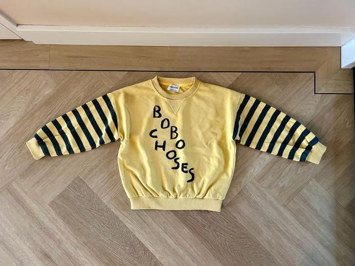 Gele sweater / trui van Bobo Choses, maat 134, Kinderen en Baby's, Kinderkleding | Maat 134, Zo goed als nieuw, Jongen of Meisje