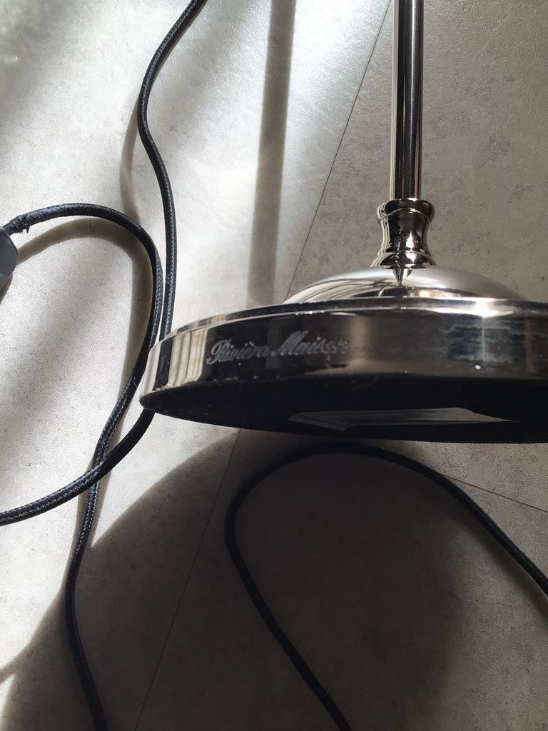 Rivera Maison tafellamp met glazen kap, Ophalen, Zo goed als nieuw, Glas, Minder dan 50 cm