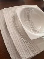 Karaca porselein servies 12 persoons, Huis en Inrichting, Ophalen, Zo goed als nieuw, Effen, Porselein