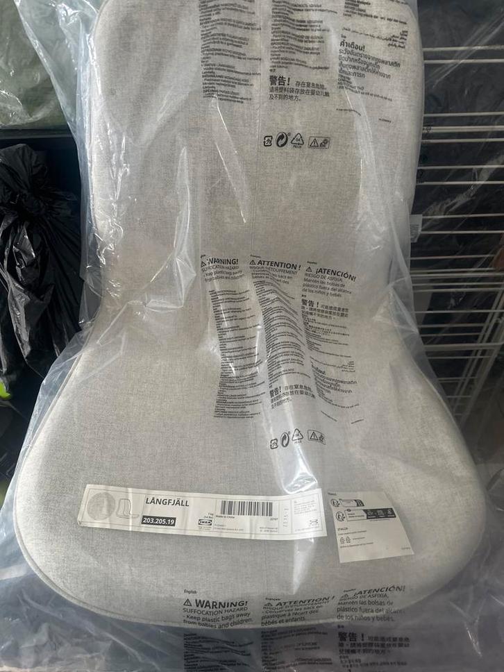 IKEA LÅNGFJÄLL Bureaustoel - Nieuw in verpakking 4 stuks, Huis en Inrichting, Bureaustoelen, Nieuw, Bureaustoel, Grijs, Ophalen of Verzenden