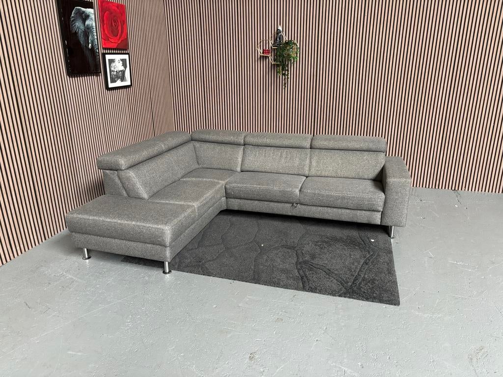 GRATIS LEVERING InHouse Slaapbank Grijs 280x220 GEREINIGD, Huis en Inrichting, Banken | Bankstellen, 250 tot 300 cm, Hoekbank