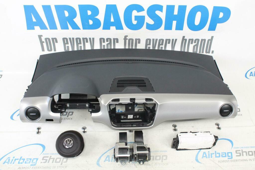 Airbag set Dashboard zwart/zilver Volkswagen Up 2012-2016, Gebruikt, Ophalen of Verzenden