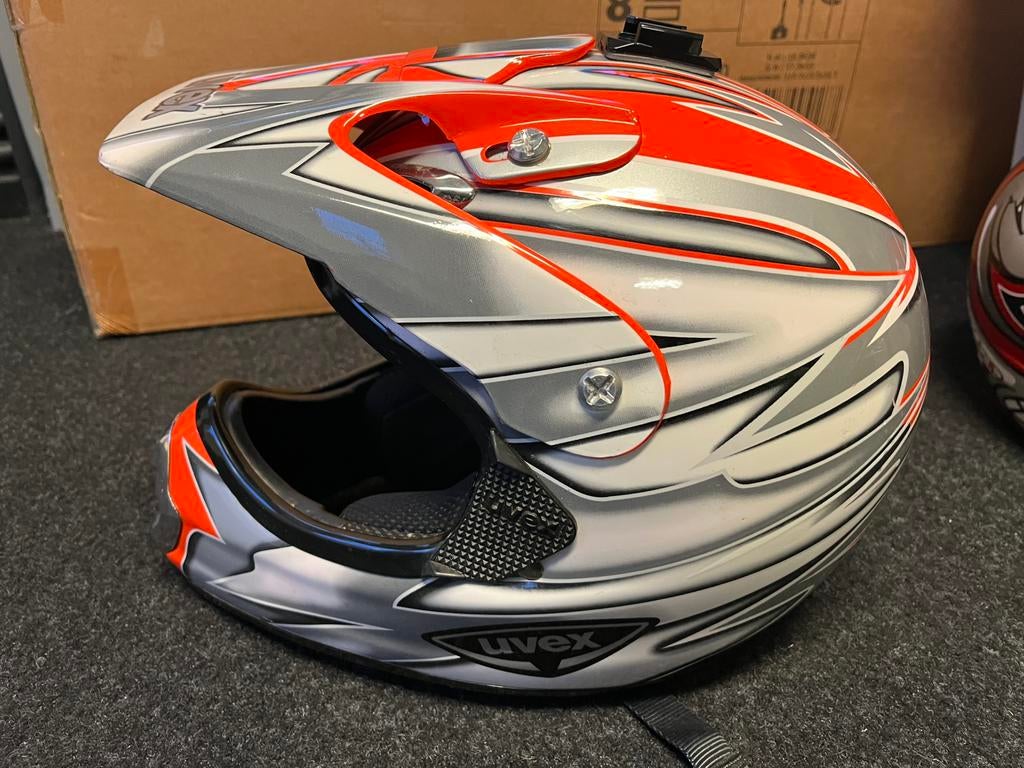 UVEX motor cross /quad helm mt. L, Motoren, Overige merken, Ophalen of Verzenden, L, Tweedehands