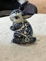 Spaarpot konijn delfsblauw, Ophalen, Zo goed als nieuw, Dier