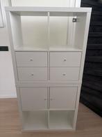 IKEA Kallax vakkenkast met lades en deurtjes, Ophalen, Kunststof, Gebruikt, 50 tot 100 cm