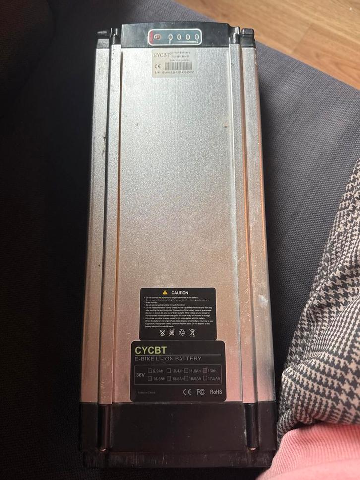 CYCBT E-Bike Li-ion Accu 36V, Fietsen en Brommers, Fietsaccessoires | Fietsaccu's, Gebruikt, Ophalen