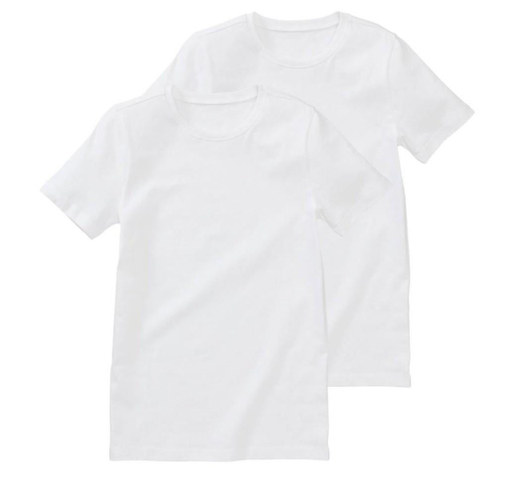 HEMA 2 witte v-hals polo shirt t-shirt jongen maat 134-140, Kinderen en Baby's, Kinderkleding | Maat 134, Nieuw, Ophalen of Verzenden