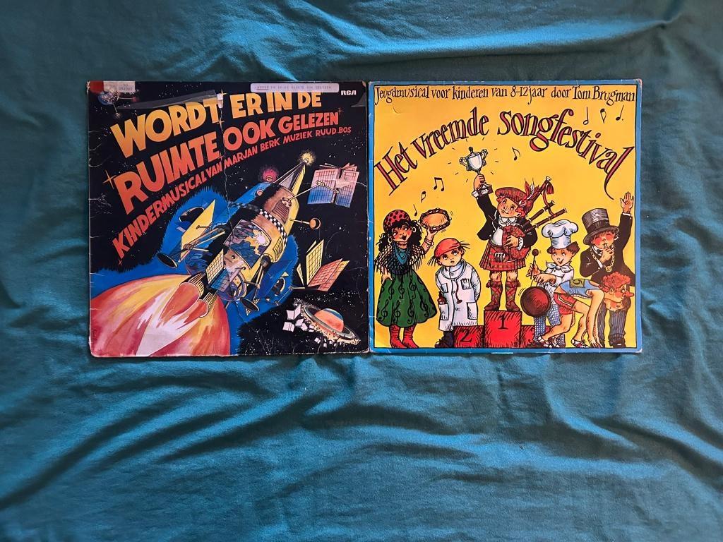 2 LP's Kindermusical (ook per stuk te koop), Cd's en Dvd's, Vinyl | Verzamelalbums, Gebruikt, Kinderen en Jeugd, 1980 - 1989, Ophalen of Verzenden