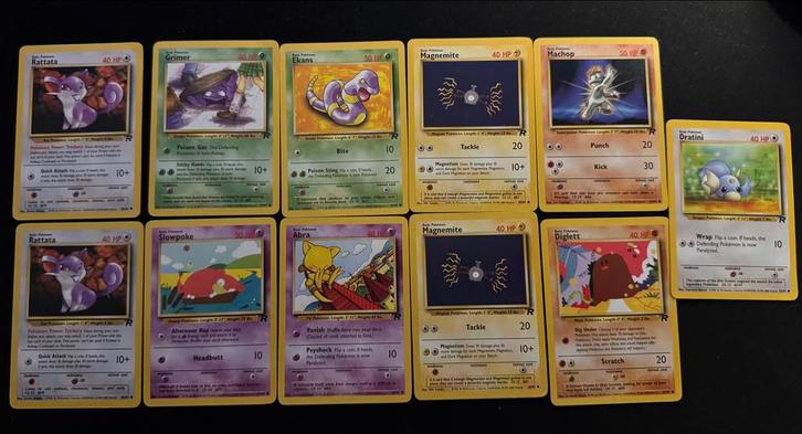 Pokemon TCG: Team Rocket Kaarten (10 stuks), Hobby en Vrije tijd, Verzamelkaartspellen | Pokémon, Gebruikt, Meerdere kaarten, Ophalen