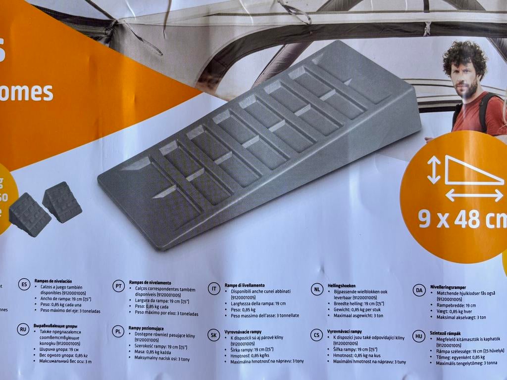 Proplus oprijblok met wielkeg., Caravans en Kamperen, Ophalen, Nieuw