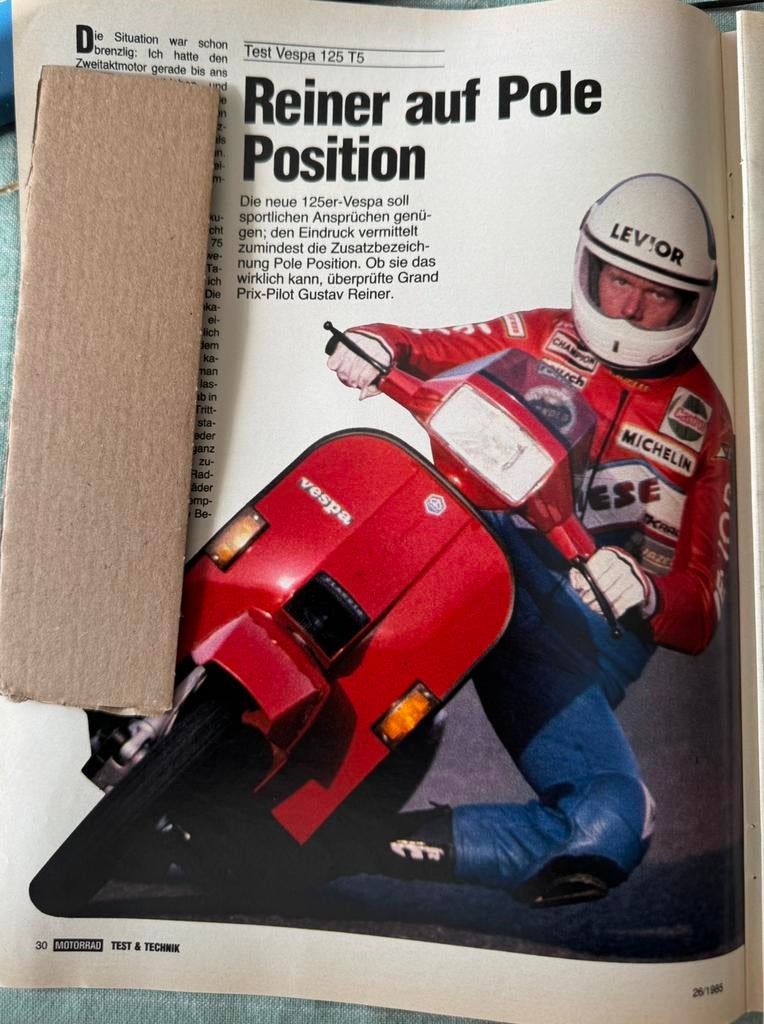 Test 1985 Vespa 125 T5, Verzenden, Zo goed als nieuw, Motoren