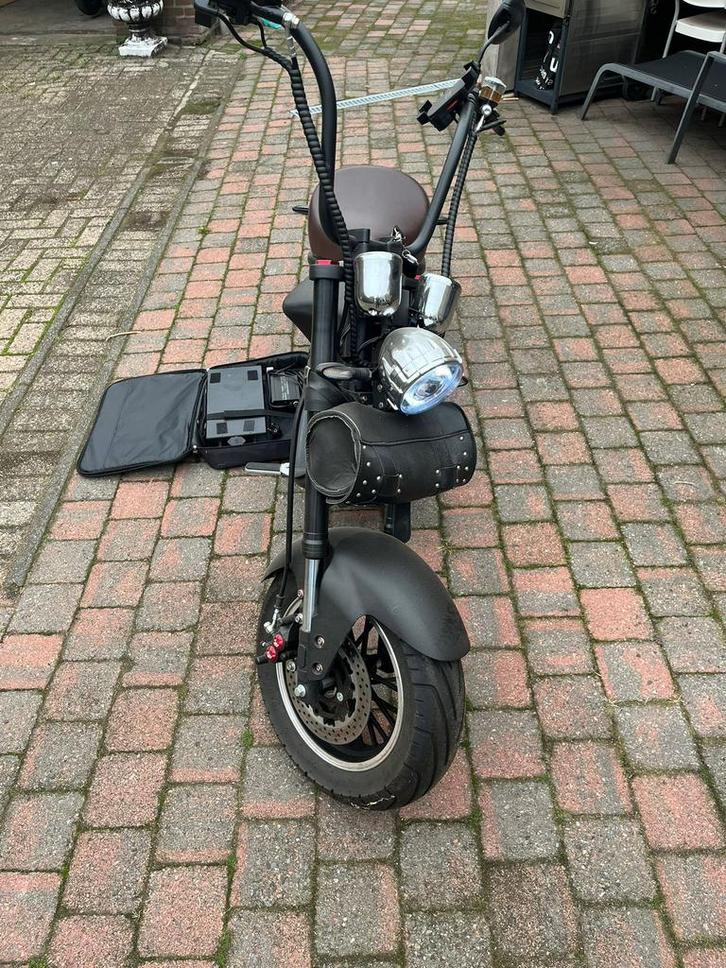 E-Chopper Ecruiser electrische brommer, Fietsen en Brommers, Brommers | Overige merken, Zo goed als nieuw, Maximaal 45 km/u, Ophalen