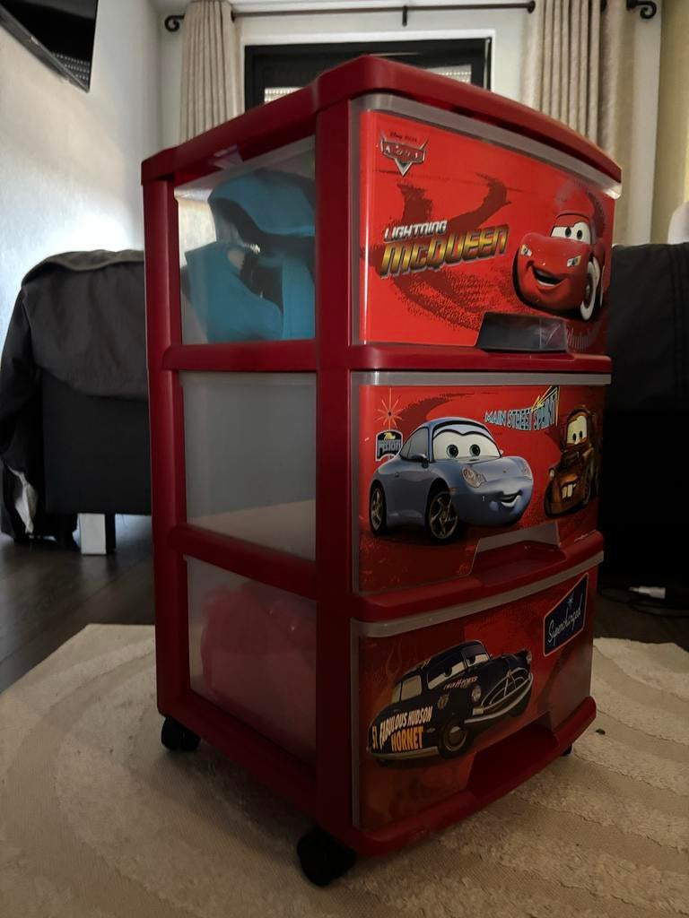 Cars ladekastje met 3 laden - Ideaal voor kinderkamer, Ophalen, Gebruikt, 3 of 4 laden, Minder dan 25 cm