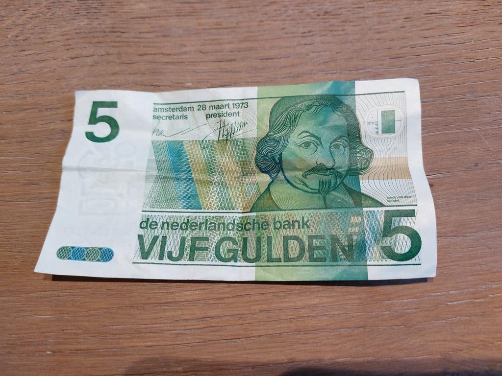 Briefje van vijf gulden, Ophalen of Verzenden, 5 gulden