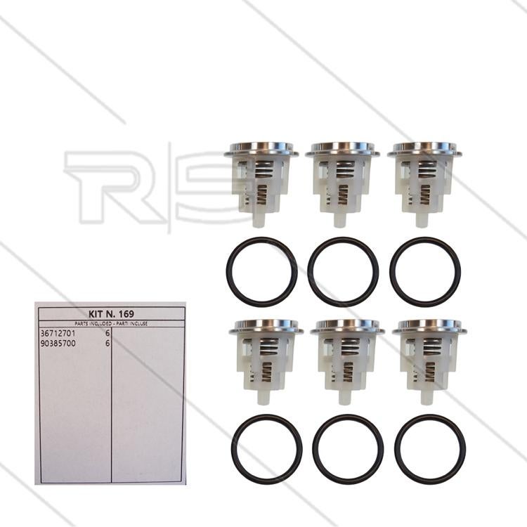 Interpump Kleppenset 6-delig Serie 47/66, Verzenden