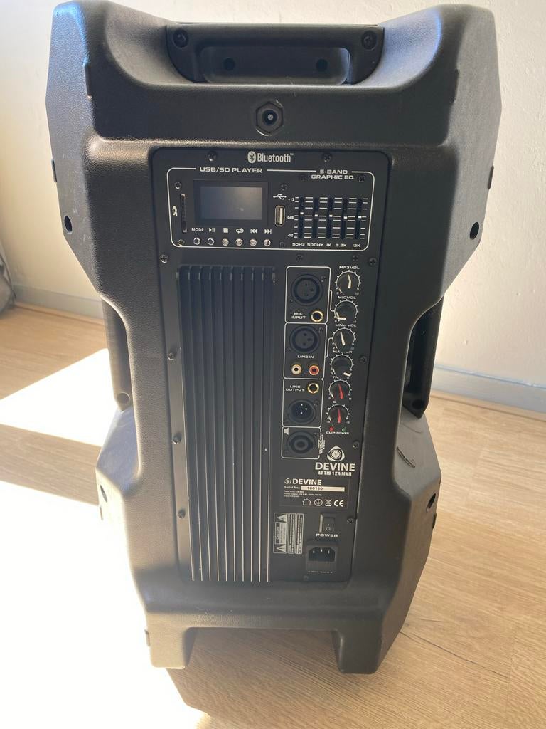 2x Devine Artis 12A MKII Actieve Luidsprekers, Overige merken, Gebruikt, Overige typen, Ophalen of Verzenden