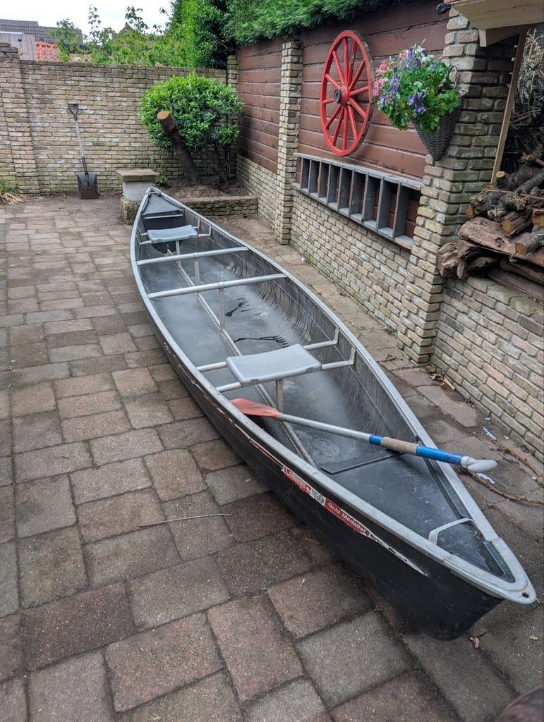 Canadese kano - Goede staat, inclusief peddel, Watersport en Boten, Ophalen, Gebruikt, Met peddels, Twee personen