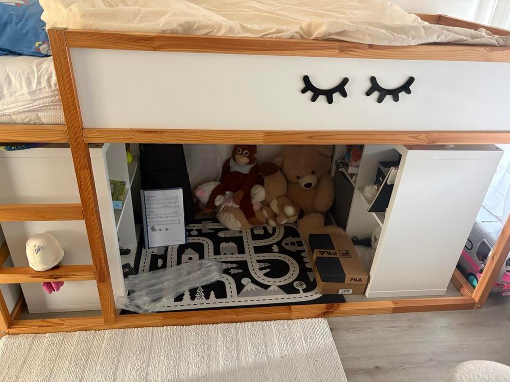 Ikea half hoogslaper, Ophalen of Verzenden, Zo goed als nieuw, Hoogslaper