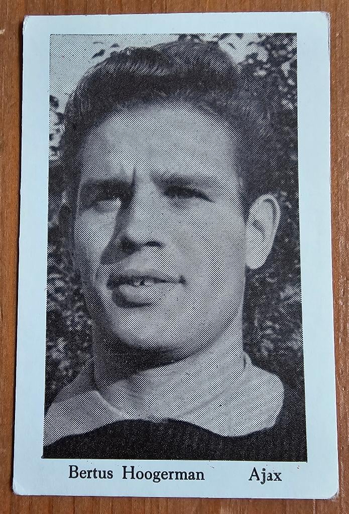 1963 Monty (pre panini) Hoogerman Ajax Kaart Ongebruikt!, Hobby en Vrije tijd, Stickers en Plaatjes, Verzenden, Zo goed als nieuw