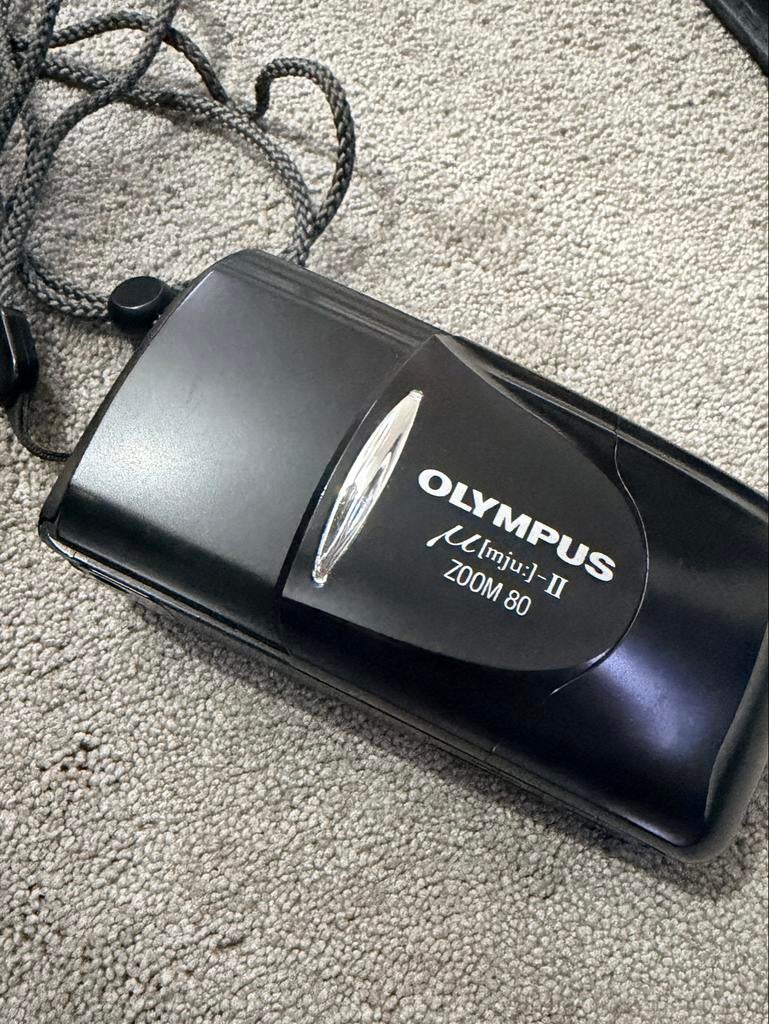 Olympus mju 2 Zoom 80 met etui - perfect werkend, Audio, Tv en Foto, Fotocamera's Analoog, Ophalen, Zo goed als nieuw, Compact
