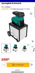 VONROC Stille Hakselaar/Shredder 2800W – Voor takken tot Ø45, Tuin en Terras, Nieuw, Ophalen of Verzenden, Vonroc, Met opvangbak