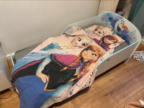 Peuterbed Frozen, Kinderen en Baby's, Kinderkamer | Bedden, Gebruikt, 140 tot 160 cm, 70 tot 85 cm, Matras, Ophalen