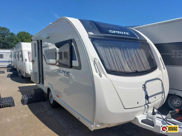 Sprite Alpine Sport 420 CT 2019 Met mover, Caravans en Kamperen, Caravans, Bedrijf, tot en met 2, 1000 - 1250 kg, Standaardzit