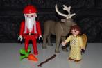 00 - Kerst A - Kerstman met rendier en engeltje, Kinderen en Baby's, Speelgoed | Playmobil, Ophalen of Verzenden, Gebruikt