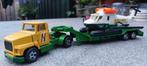 Vrachtwagen met Helicopter Matchbox BIEDEN, Ophalen of Verzenden, Zo goed als nieuw, Bus of Vrachtwagen, Matchbox