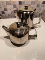 Rvs thee en koffiepot, Huis en Inrichting, Keuken | Potten en Pannen, Ophalen of Verzenden, Zo goed als nieuw, Rvs, Pot, Bus of Blik