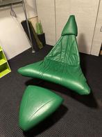 Leolux Pagayo leren fauteuil met voetenbankje, Huis en Inrichting, Ophalen, Zo goed als nieuw, Modern, 50 tot 75 cm