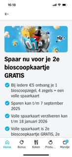 AH zegels bioscoopkaartje 2e gratis, Albert Heijn, Ophalen