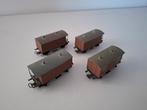 Ruco H0 Gesloten goederenwagons 4x, Overige merken, Wisselstroom, Gebruikt, Wagon