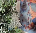 6 gesponnen glazen kersthangers oa kerstboom, engel, beer, Diversen, Kerst, Ophalen
