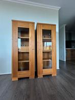 Vitrinekast 2 stuks, Ophalen, 50 tot 100 cm, Zo goed als nieuw, 150 tot 200 cm