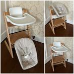 ZGAN: Stokke Tripp Trapp babyset newbornset gliders hoes, Ophalen of Verzenden, Zo goed als nieuw, Meegroeistoel, Stoelverkleiner