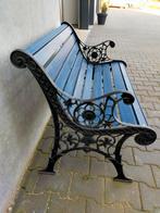 Bankje met gietijzeren zijkanten., Tuin en Terras, Tuinbanken, Ophalen, Zo goed als nieuw, Metaal