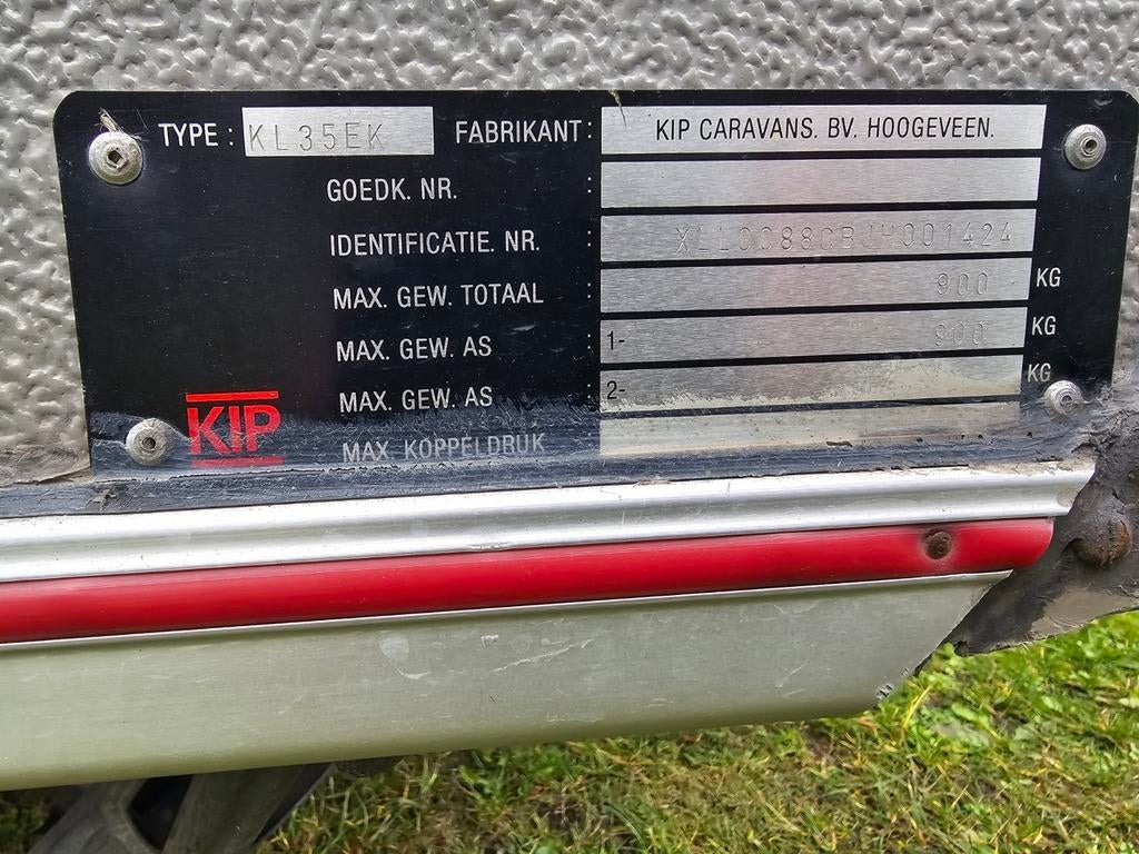 Te koop: Kip De Luxe KL35EK uit 1988, Caravans en Kamperen, Caravans, Koelkast, Kip, Tot en met 2, Particulier