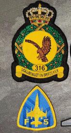 Luchtmacht Patch 316 Squadron Bullion F-16 NF-5A Lees tekst, Ophalen of Verzenden, Luchtmacht, Nederland, Embleem of Badge