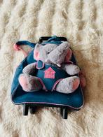 Blauwe rugzak met wieltjes, Sieraden, Tassen en Uiterlijk, Tassen | Reistassen en Weekendtassen, 40 tot 60 cm, 20 tot 30 cm, Blauw