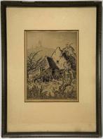 Ets Toon de Jong duingebied Vlieland, Antiek en Kunst, Ophalen of Verzenden