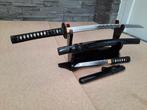 Damast staal Japans samurai zwaard set, mes, sabel, dolk, Verzamelen, Militaria | Tweede Wereldoorlog, Ophalen of Verzenden, Landmacht