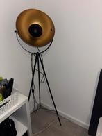 Zwart gouden vloerlamp, Huis en Inrichting, Lampen | Vloerlampen, Ophalen, Gebruikt, Metaal, 100 tot 150 cm