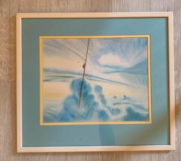 Dromerig pastel schilderij beschikbaar voor biedingen